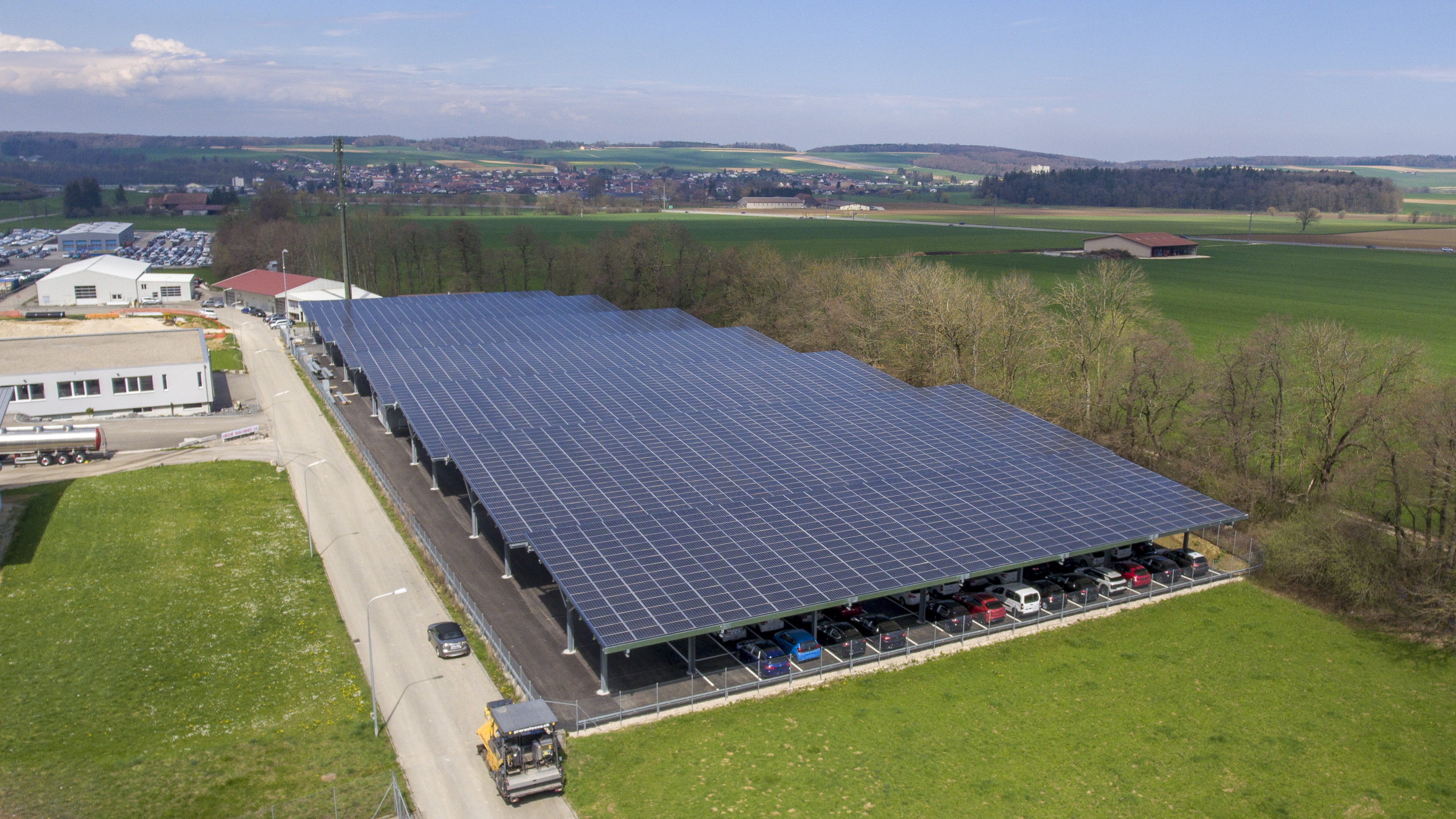 Premi&egrave;re zone du projet photovolta&iuml;que GEFCO